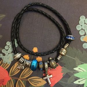 Pandora Wrap Bracelet with Charms